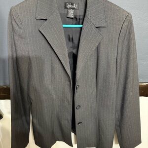 Rafaella Charcoal Pinstripe Jacket